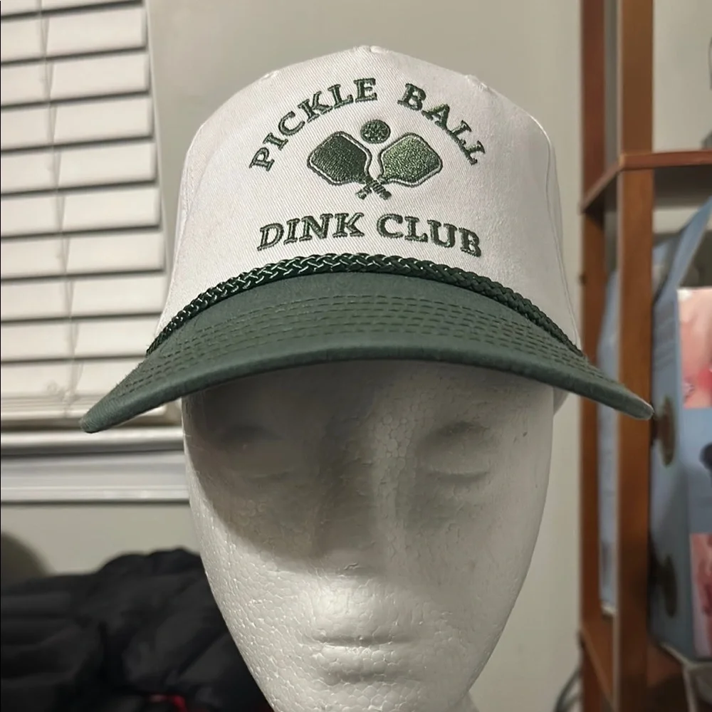White & Green Trucker Hat